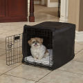 Universal One Door Dog Crate Cover, Wire Dog Cage Cover Roller Shades, Waterproof Durable Lightweight. 