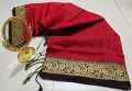 Eid Special Half Silk Flower Par Saree for Women - Comfortable and Suitable for All Seasons and Occassions. 