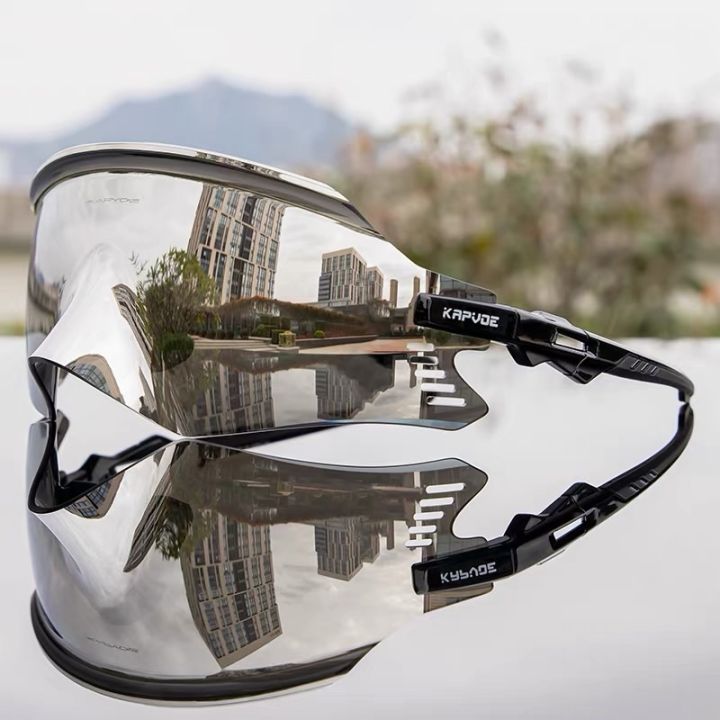 Kapvoe Hiking Eyewear Sports Sunglasses Road Bike Mountain Bicycle Glasses Riding Goggle Sports for Man Women Cycling Glasses