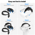 HUADAI design Comfort Head Strap AccessoriesCompatible with Oculus/Meta Quest 2/3/ 3S, Elite Strap Replacement  VR Accessories. 