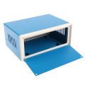 Blue Junction Box Metal Rectangle Electronic Project Case DIY Preventive Box Power Enclosure Corrosion Resistant Durable.