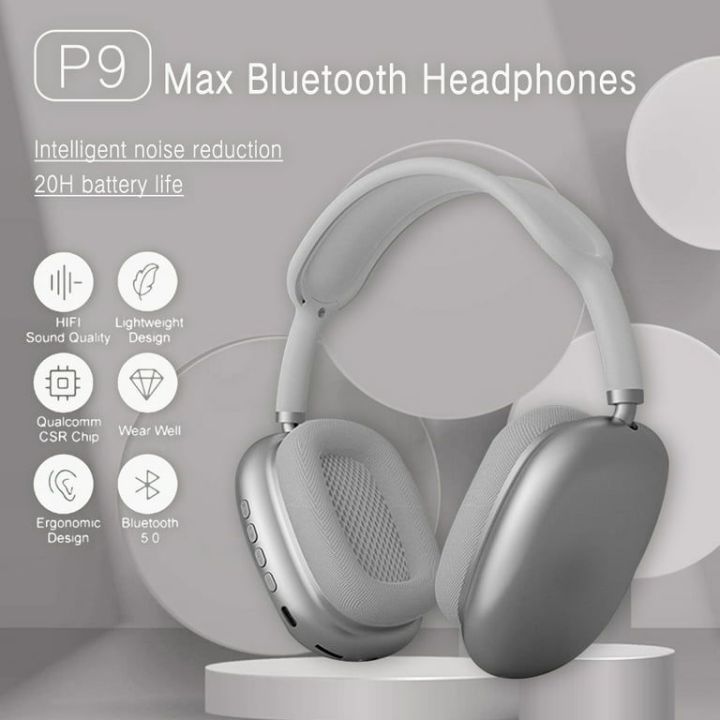 P9 Bluetooth headphones "Cheap wireless headphones with TF support" "Economical sports gaming headphones" "Low-cost wireless Bluetooth headphones"