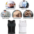 Mens Body Shaper Compression Vest Abdomen Shapewear Tummy Slimming Sheath Gynecomastia Shapers Corset Waist Trainer Fajas Tops. 