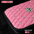 1 PU Soft Comfort Diamond-Encrusted Crown Car Armrest Cushion Car Accessories Interior for Both Men and Women.