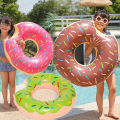 Summer Inflatable Toys Simulation Donuts Shape Swimming Ring PVC Pool Beach Party Water Toys Float Ring Toys for Kids Adults. 