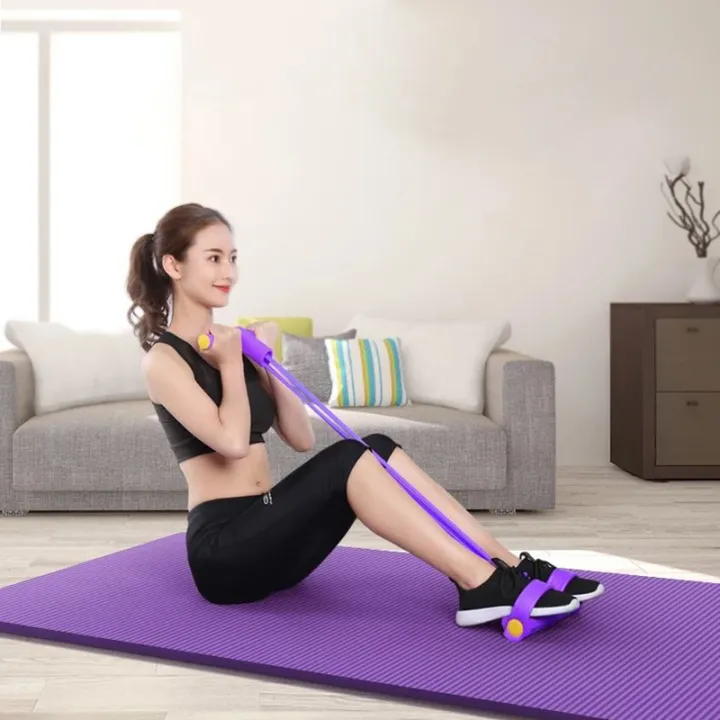 Fitness%20Gum%204/6%20Tube%20Latex%20Pedal%20Exerciser%20with%20Sit-Up%20Pull%20Rope%20Elastic%20Bands%20Yoga%20Equipment%20Pilates%20Workout%20Fitness%20Gear%20-%20Image%206