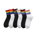 5 Pairs of New Spring and Fall Sports Students MEN'S Soft Anti-odor Sweat Sports Mid-calf Socks. 