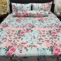 queen size Bed sheet with 2 pillowcase (  76×88 inches bedsheet ). 