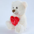 23CM Cute Heart Bear Dog Plush Toys Red Heart Print Love Creative Animal Stuffed Doll For Lovers Valentine's Day Gift. 