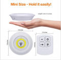 Super Bright Cob Under Cabinet Light LED 5W Wireless Remote Control Dimmable Wardrobe Night Lamp Home Bedroom Kitchen Nightlight. 