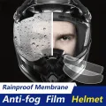 Motorcycle Helmet Waterproof Lens Film, Universal Rain & Fog Protection Film Transparent Lens Sticker Helmet Anti Fog Film Visor. 