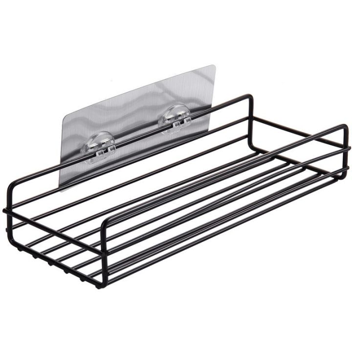 Bathroom%20Storage%20Rack%20Kitchen%20Organizer%20Shelf%20Black%20Shelves%20Corner%20Frame%20Iron%20Shower%20Punch%20Free%20Mounted%20Caddy%20Rack%20-%20Image%206