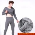 Thermal Underwear Winter Long Johns Men's Keep Warm Tops + Pants Set Thick Clothes Comfortable Thermo Underwear Sets. 