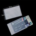 5 Pcs Transparent PVC Card Holder, Safe from Damage/Scratch. 