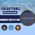 1/5/10pcs 6V 2W 70mA Solar Power 80MM DIY Mini Polycrystalline Silicon Solar Cell Module Circle Round Solar Panel Epoxy Board. 