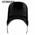 Motorbike 7.5" Headlight Windshield Fairing Compact Sport Wind Deflector Instrument Visor For Royal Enfield Classic 500CC Models.