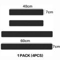 4pcs Universal Carbon Fiber Leather Car Door Sill Protection Film DIY Paste Waterproof Anti Scratch Strip Car Sticker. 