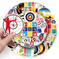 50 Pcs Archery Sports Waterproof Stickers Graffiti Decorative for Archery Lovers Skateboard Stationery Laptop Trendy Decals.