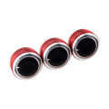 3PCS For Mazda 3 BL 2010 - 2013 Air Conditioning Knob AC Knob Heat Control Switch Button Aluminum Alloy Accessories.