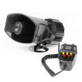 7-Sound Loud Car Warning Alarm Truck Alarm Loudspeaker 12V Siren Air Horn Megaphone Police Firemen Car Horn 110DB.