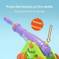 Fun Carrot Cannon Toy Ejection Cannon Mortar Can Launch Shells Rocket Launcher Children's Toy.
