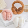 Winter Folding Portable Cold Protective Furry Plush
Earmuffs Windproof Outdoor Soft Comfortable Fur
Ear Protection Muffs.