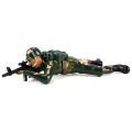 Crawling Action Corp Army Soldier, Battery Operated Toy Action Figure w/ Realistic Crawling Action, Lights, Sounds. 
