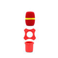 Microphone Sponges Sleeve Anti-Rolling Mic Protection Ring Rod Silicone Wireless Handheld Holder for Mic KTV DJ Device.