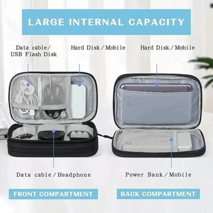 1PCS%20Grey/Black/Pink/Navy%20NEW%20Travel%20Organizer%20Bag%20Cable%20Storage%20Organizers%20Pouch%20Carry%20Case%20Portable%20Double%20Layers%20Storage%20Bags%20-%20Image%204