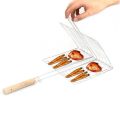 Stainless Steel Barbecue Rack Foldable Portable Long Handle Barbecue Basket Large Capacity Grilling Net Barbecue Tools. 