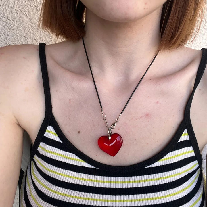 Gothic%20Wine%20Red%20Glass%20Crystal%20Big%20Heart%20Necklace%20Y2K%20Grunge%20Punk%20Puffy%20Heart%20Cord%20Rope%20Chain%20Pendant%20Necklace%20Women%20Girls%20Gift%20-%20Image%206