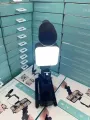 AY-49 Video Recording Kit with Microphone for Starter Kids Video Recording YouTube Tiktok Fitness Yoga with LED Flash Light Remote Controls. 
