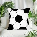 1pc Soccer Football Throw Pillow Case Pillow Cover for Home Sofa Bedroom Room Decor Sports Football Theme Birthday Party Decor.