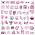 50/100PCS Pink VSCO Cute Girl Stickers Aesthetic Skateboard Laptop Guitar Graffiti Luggage Sticker Waterproof Decal Toys. 
