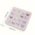 1pc DIY Butterfly Jewelry Mold - Create Unique Epoxy Resin Charms with Durable, Versatie Silicone Craft Mold. 