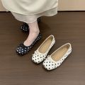 Spring and Autumn Elegant Square Butterfly Low Heel Mom Shoes Fashionable Best Selling New Comfortable Women's Shoes.