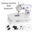 Mini Electric Sewing Machine with expanded board. 