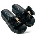 New Elegant Women Heeled Sandals with Bow Detail and Rhinestone Decoration - High-Quality Fashion Footwear. 
