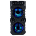 Outdoor Portable Wireless Speaker Dual 3 Inches Music Stereo Subwoofer Bass USB Power Supply For Dancing Party Family Karaoke.