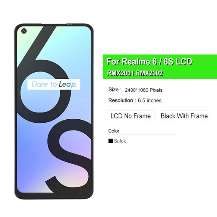 6.5"%20Display%20For%20OPPO%20Realme%206%20LCD%20RMX2001%20LCD%20Screen%20Touch%20Digitizer%20Assembly%20Replacement%20For%20OPPO%20Realme%206S%20RMX2002%20Display%20-%20Image%203