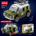 Car Block Toy for Kids Compatible with Le go Four-grid Mini Huili Racing Sports Car Building Blocks Assembled Pull Back Educational Children's Toys and Birthday Gifts. 