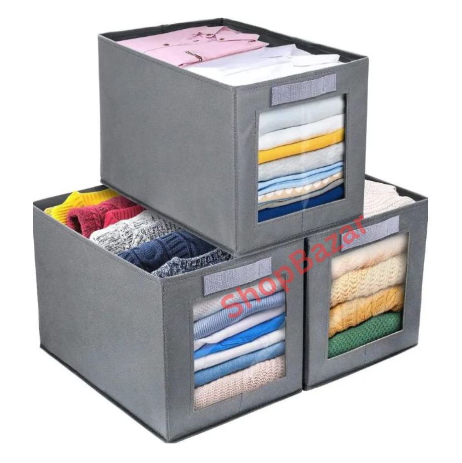 Foldable Cloth Storage Organizer Box – 1 Pc for Neat & Efficient Storage