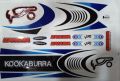 Kookaburra Latest version 3D for Cricket Bat Sticker. 