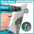 Electric Drill Convert Shears Plate Cutter Metal Sheet Cutter Tool Labor-saving Cutting Tool Sheet Metal Cut Electric Scissor.