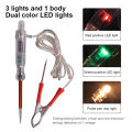 6V 12V 24V DC Car Truck Voltage Circuit Tester Digital Display Long Probe Test Pen Light Bulb Automotive Repair Diagnostic Tools.