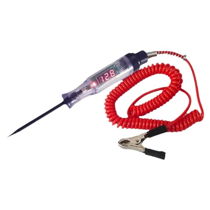 Digital Display Car Repair Test Electrotherapy Voltage Detector Inspection Light Car Circuit Testing Lamp