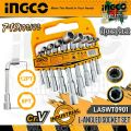 L-ANGLED SOCKET WRENCH SET 9PCS - INGCO LASWT0901. 