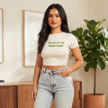 Premium Super Soft Cotton Crop Top T shirt for Stylish Design Comfortable Fit For Girls And Women.