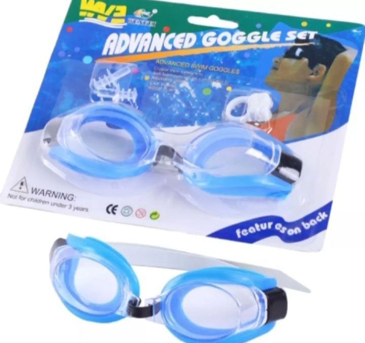 Swimming goggles with nose pad and accessories best quality adjustable goggles