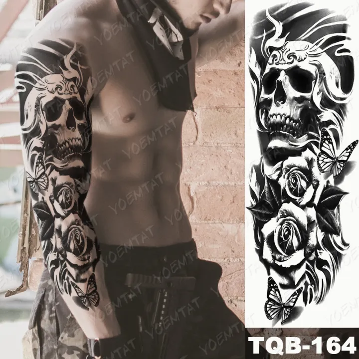 Large%20Full%20Arm%20Sleeve%20Waterproof%20Temporary%20Tattoo%20Sticker%20Skul%20Dragon%20Snake%20Lion%20Wolf%20Tiger%20Prajna%20Fake%20Tatoo%20Body%20Art%20Men%20Women%20-%20Image%202